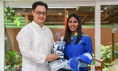 Fencing was not part of CWG 2022- Kiren Rijiju says after congratulating Bhavani Devi