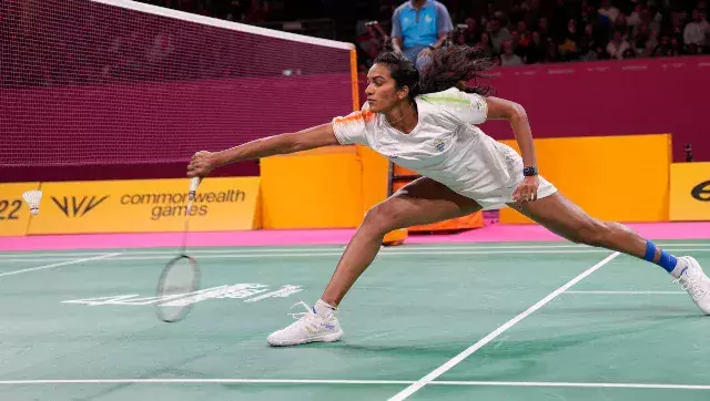 PV Sindhu in action at the Birmingham Commonwealth Games 2022 (Source: AP)