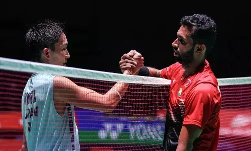 kento momota hs prannoy bwf badminton world championships badminton photo