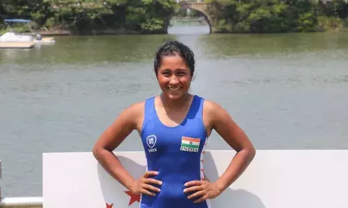 Yoga calms me down, says national-level rower Aishwarya Krishnan Yoga calms me down, says national-level rower Aishwarya Krishnan