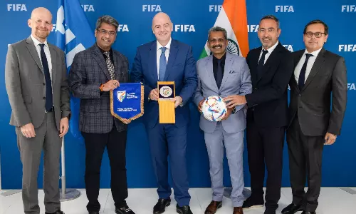 AIFF president, secretary general meet FIFA chief, hold constructive discussion