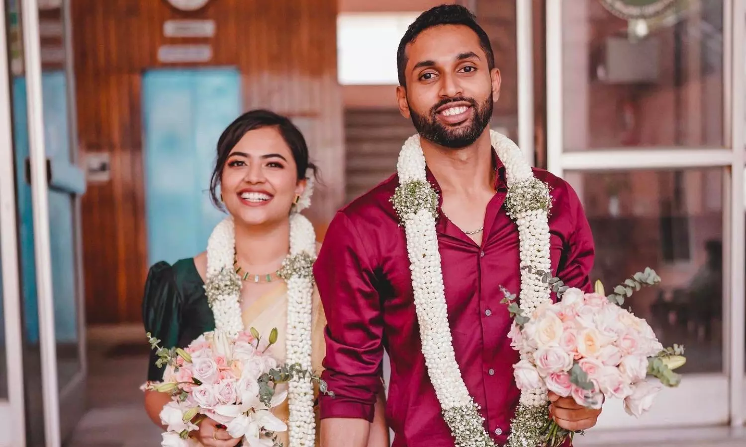 HS Prannoy badminton swetha gomes badminton marriage wedding