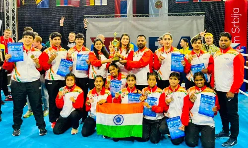 Indian youth boxers at the Golden Glove tournament in Serbia (Source: BFI)