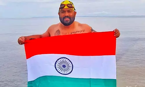 elvis ali hazarika swimming