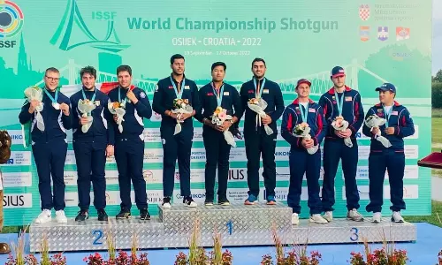 ISSF Shotgun World Cships: Indian mens junior trap team bags gold