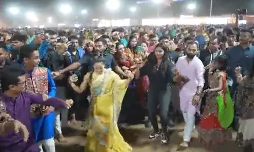 WATCH: Mirabai, Bhavani play Garba after winning gold at National Games