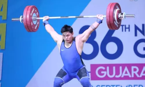 Tired of getting beaten up, national record-holder Sambo Lapung took to weightlifting