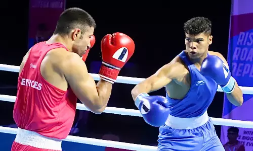 A day after coachs death, boxer Nikhil Dubey wins National Games gold
