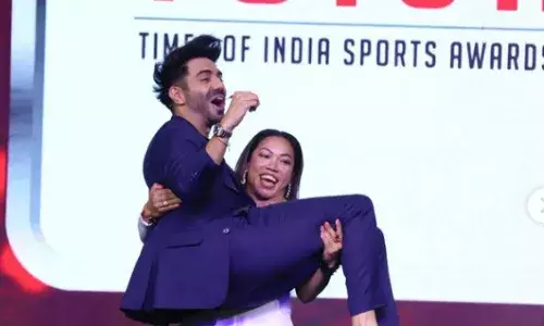 WATCH: Mirabai Chanu lifts actor Aparshakti; video goes viral