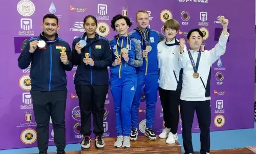 ISSF World Championship: Anish Bhanwala, Simranpreet Kaur win silver