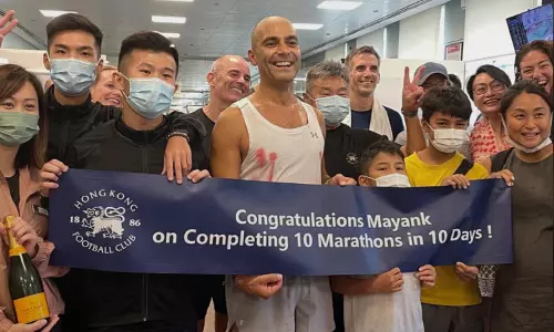 Mayank Vaid gets into Guinness Book of World Records for 10-day marathon