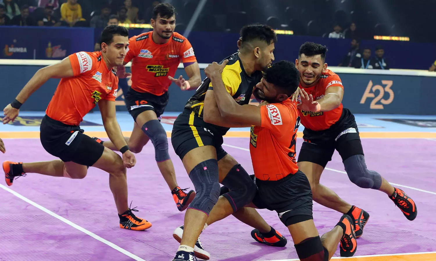 Pro Kabaddi 2022: U Mumba defeat Telugu Titans 40-37 in a thrilling match