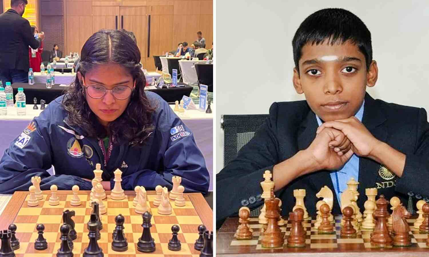 Praggnanandhaa and Nandhidhaa win Asian Continental Chess Championship