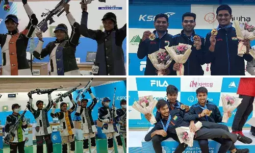 Asian Airgun Cships: India adds four gold medals to their tally on Day 3