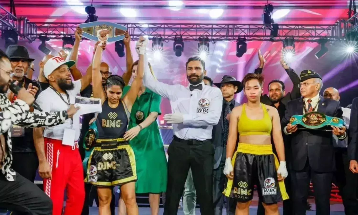 Indian boxer Urvashi Singh wins two WBC titles in Colombo