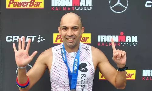Training indoors only option, says 32-time-Ironman Kaustubh Radkar as air quality remains poor Training indoors only option, says 32-time-Ironman Kaustubh Radkar as air quality remains poor