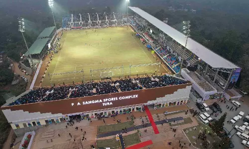 Football stadium at Meghalaya inaugurated amongst the hills