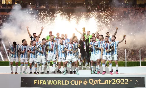 Football-crazy Goa celebrates Argentinas win in FIFA World Cup final Football-crazy Goa celebrates Argentinas win in FIFA World Cup final