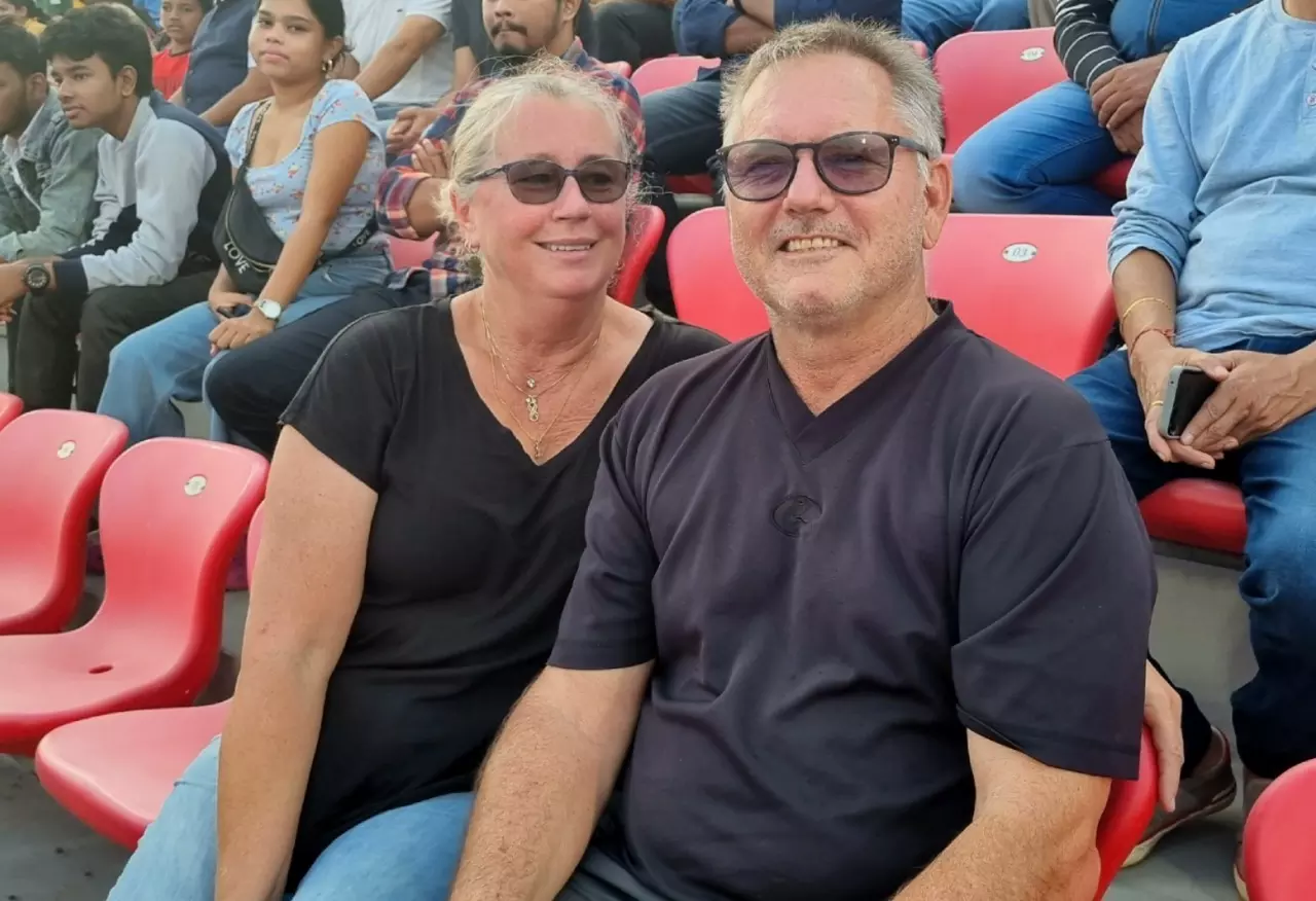 The Hayward parents at Kalinga Stadium (Photo by: Tazeen Qureshy) The Hayward parents at Kalinga Stadium (Photo by: Tazeen Qureshy)