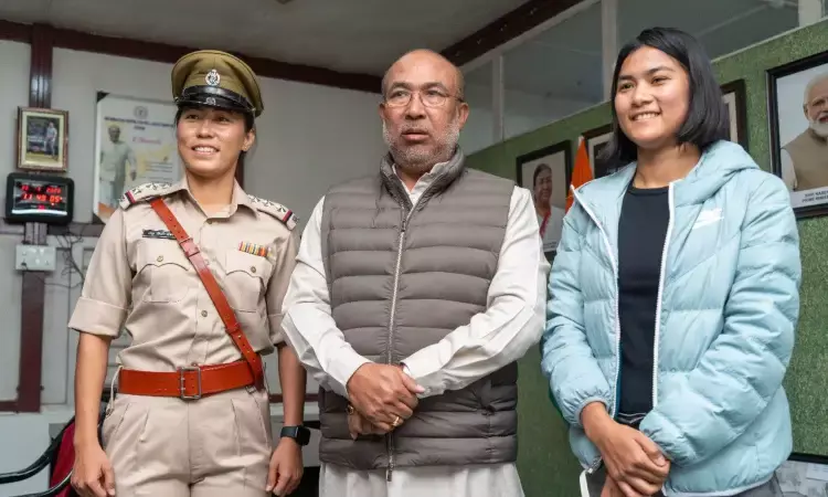 Bala Devi receives felicitation as Inspector of Manipur police Bala Devi receives felicitation as Inspector of Manipur police