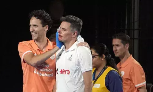 Hockey World Cup: Umpire hit on face by ball from drag flick