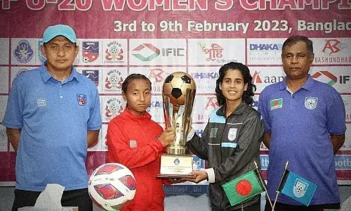 SAFF U-20 Womens Cship 2023 Final: Bangladesh wins 3-0 v/s Nepal- Highlights