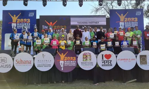 Raj Tiwari and Vishakha Bhaskar win the Maximus Nagar Rising Half Marathon Raj Tiwari and Vishakha Bhaskar win the Maximus Nagar Rising Half Marathon