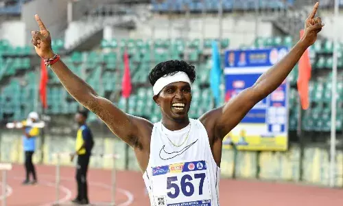 Asian Games Athletics: Praveen Chithravel wins bronze in triple jump