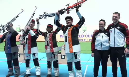 ISSF Shooting World Cup: Rudrankksh, Narmada win mixed 10m air rifle gold
