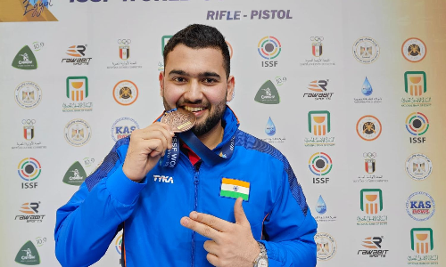 Rapid Fire Cup: Pistol shooter Anish Bhanwala wins gold medal