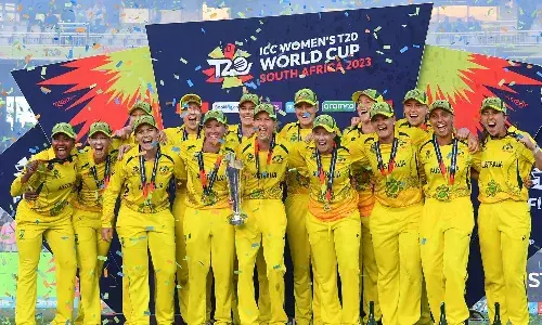 Womens T20 World Cup: Australia beat South Africa to complete hat-trick of titles