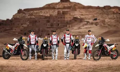 Joy and sorrow for Hero Motorsports Team at Abu Dhabi Desert Challenge Joy and sorrow for Hero Motorsports Team at Abu Dhabi Desert Challenge