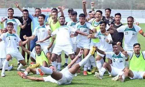 Meghalaya watches Santosh Trophy final on giant screens