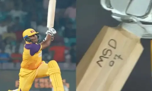 WATCH: Kiran Navgire bats with Dhonis name on bat in WPL; family watches match on mobile