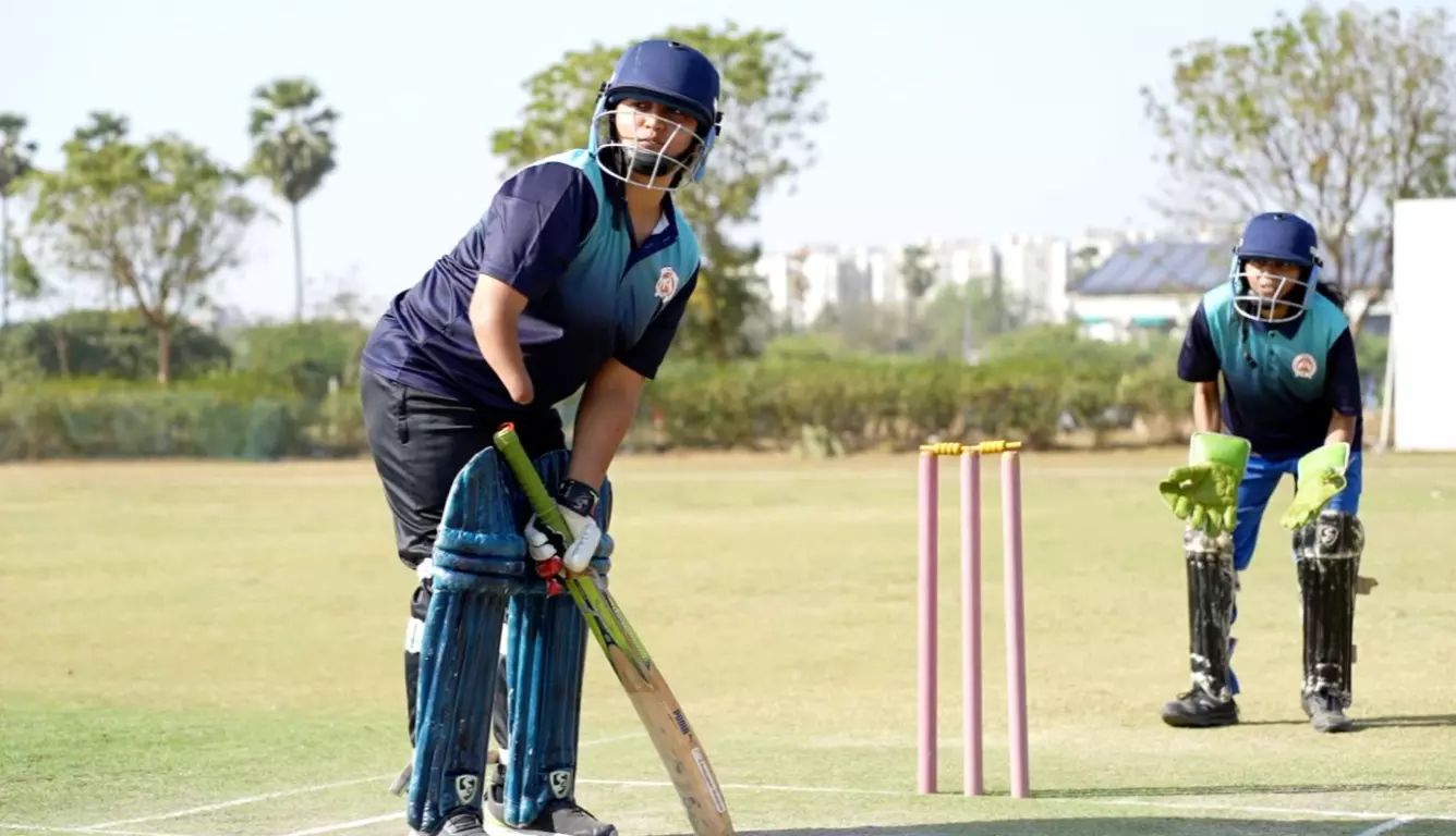 Aaliya Khan, a batting all-rounder and captain of first Indian disabled women’s cricket team