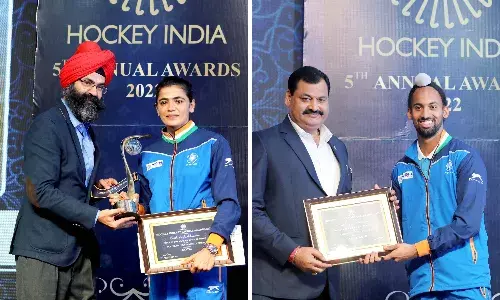 Hardik and Savita win Hockey India mens and womens Player of Year awards