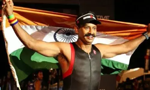 Swam from Gateway of India to Elephanta Caves against waves, claims IPS officer Krishna Swam from Gateway of India to Elephanta Caves against waves, claims IPS officer Krishna