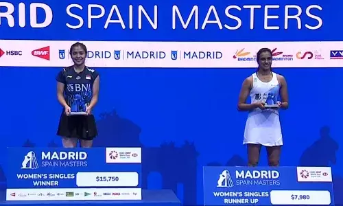 Madrid Spain Masters: PV Sindhu loses in final to G.M. Tunjung