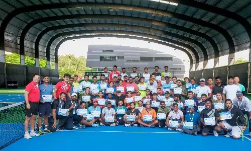 Toni Nadal addresses Indian tennis coaches at GPTCA Level B&C Course in Bangalore