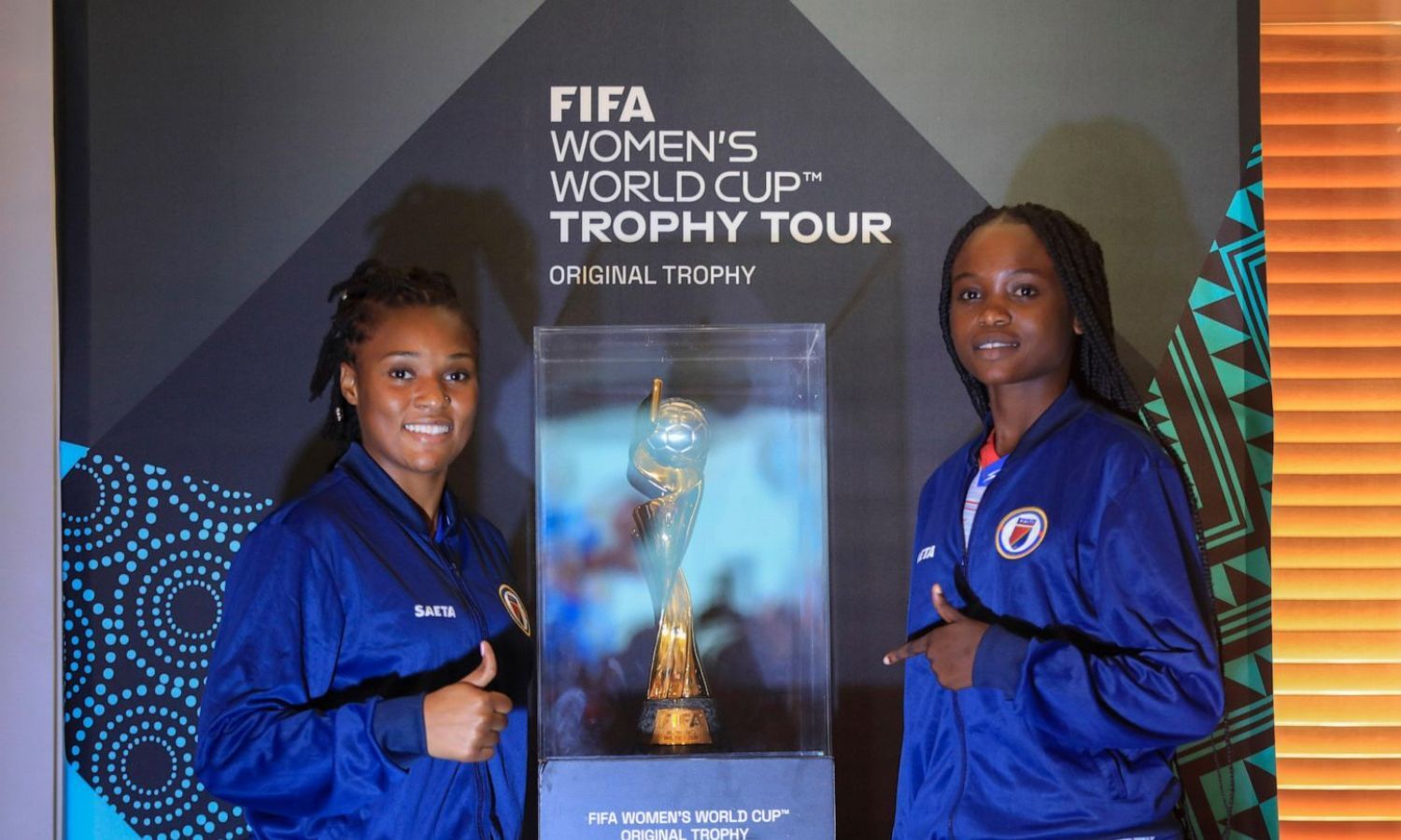 FIFA Women's World Cup trophy gets quick, guarded visit in Haiti