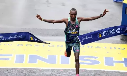 Evans Chebet Boston Marathon