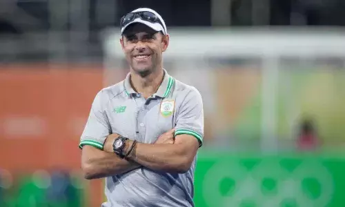 Indian mens hockey team coach Craig Fulton arrives in India