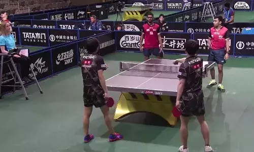 WATCH: Harmeet/Manush show sportsmanship, concede point after umpire hands them unfair advantage