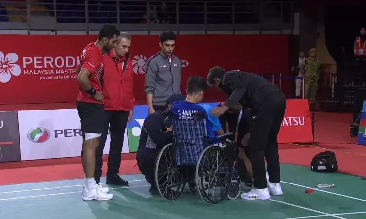 WATCH: HS Prannoy consoles injured opponent in moment of sportsmanship