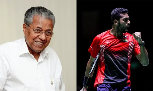 Kerala CM congratulates HS Prannoy on winning Malaysia Masters