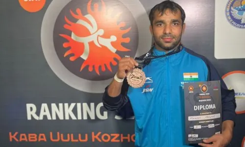 Greco-Roman wrestler Manjeet wins bronze in Kyrgyzstan ranking series