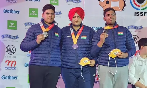 ISSF Junior World Cup: Three medals for India in rapid-fire pistol events