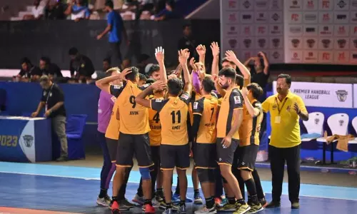 Premier Handball League: Telugu Talons, Garvit Gujarat eke out narrow wins on Day 2 Premier Handball League: Telugu Talons, Garvit Gujarat eke out narrow wins on Day 2
