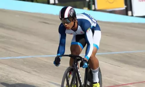 Ronaldo Singh creates national record in Asian Track Cycling Championship
