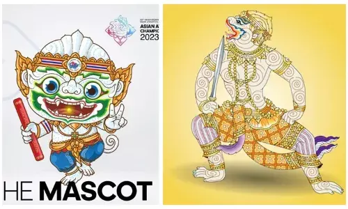 Hanuman mascot of Asian Athletics Championship - Not a sports debut for the Hindu God